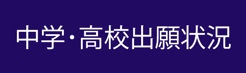 中学･高校出願状況